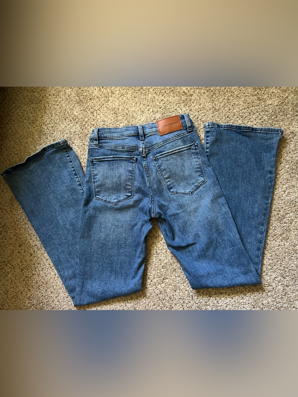 Lucky Brand “Stevie High Rise Flare” Stretch Women’s Jeans Size 4 Fitted - Picture 4 of 12